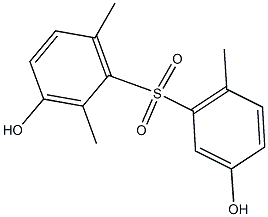 3,3'-Dihydroxy-2,6,6'-trimethyl[sulfonylbisbenzene] Struktur