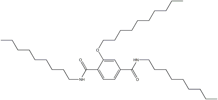 2-(Decyloxy)-N,N'-dinonylterephthalamide Struktur