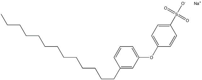 4-(3-Tridecylphenoxy)benzenesulfonic acid sodium salt Struktur