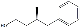 [S,(-)]-3-Methyl-4-phenyl-1-butanol Struktur