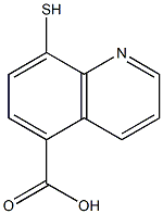 8-Mercaptoquinoline-5-carboxylic acid Struktur