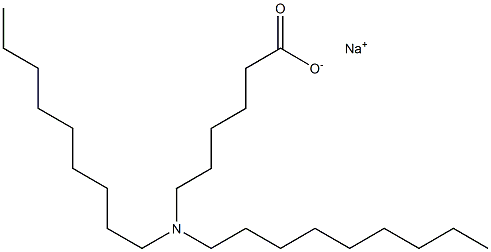 6-(Dinonylamino)hexanoic acid sodium salt Struktur