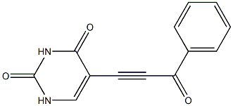 5-(3-Phenyl-3-oxo-1-propynyl)pyrimidine-2,4(1H,3H)-dione Struktur