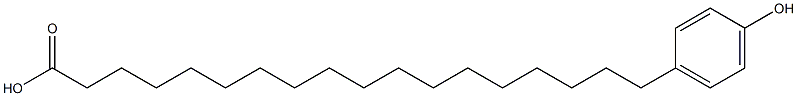 18-(4-Hydroxyphenyl)stearic acid Struktur