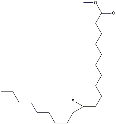 11,12-Epithioicosanoic acid methyl ester Struktur