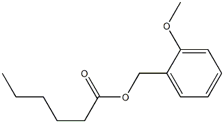 Hexanoic acid 2-methoxybenzyl ester Struktur