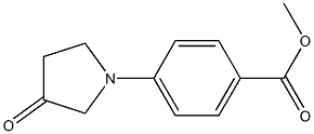 1-(4-Methoxycarbonylphenyl)-3-pyrrolidone Struktur