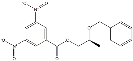 (+)-3,5-Dinitrobenzoic acid (S)-2-(benzyloxy)propyl ester Struktur