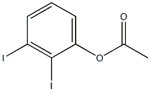 Acetic acid 2,3-diiodophenyl ester Struktur