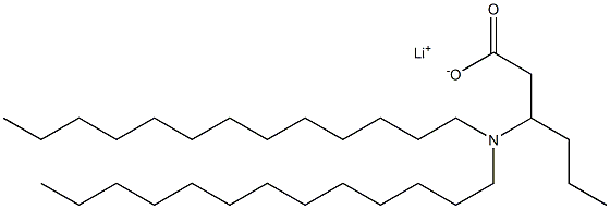 3-(Ditridecylamino)hexanoic acid lithium salt Struktur