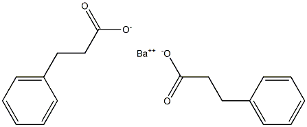 Bis(3-phenylpropanoic acid)barium salt Struktur