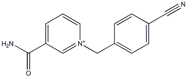 1-(4-Cyanobenzyl)-3-carbamoylpyridinium Struktur