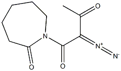 1-(2-Diazoacetoacetyl)hexahydro-1H-azepine-2-one Struktur