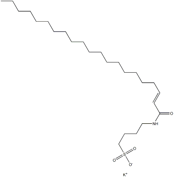 4-[(1-Oxo-2-henicosen-1-yl)amino]-1-butanesulfonic acid potassium salt Struktur