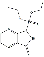 [(6,7-Dihydro-5-oxo-5H-pyrrolo[3,4-b]pyridin)-7-yl]phosphonic acid diethyl ester Struktur