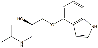 (R)-1-(1H-Indol-4-yloxy)-3-[(1-methylethyl)amino]-2-propanol Struktur