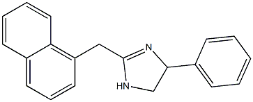 2-(1-Naphtylmethyl)-4-phenyl-2-imidazoline Struktur