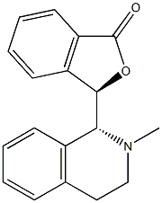 (3R)-3-[[(1R)-1,2,3,4-Tetrahydro-2-methylisoquinolin]-1-yl]isobenzofuran-1(3H)-one Struktur