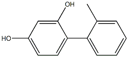 4-(2-Methylphenyl)benzene-1,3-diol Struktur