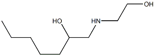 1-[(2-Hydroxyethyl)amino]-2-heptanol Struktur