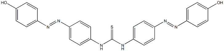 4,4'-[Thioureylenebis(4,1-phenylene)bis(azo)]bis(phenol) Struktur