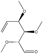 (2R,3R,4R)-2,3,4-Trimethoxy-5-hexenal Struktur