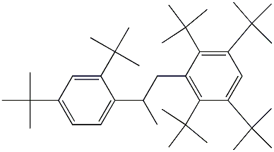 1-(2,3,5,6-Tetra-tert-butylphenyl)-2-(2,4-di-tert-butylphenyl)propane Struktur