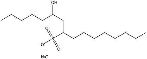 6-Hydroxyhexadecane-8-sulfonic acid sodium salt Struktur