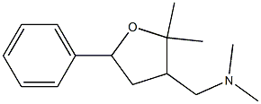 2,2-Dimethyl-3-(dimethylaminomethyl)-5-phenyloxolane Struktur