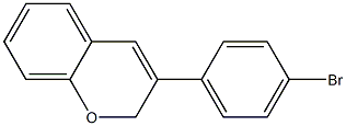 3-(4-Bromophenyl)-2H-1-benzopyran Struktur