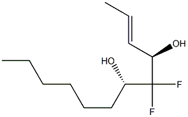 (2E,4R,6S)-5,5-Difluoro-2-dodecene-4,6-diol Struktur