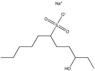 3-Hydroxyundecane-6-sulfonic acid sodium salt Struktur