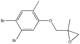 3,4-Dibromo-6-methylphenyl 2-methylglycidyl ether Struktur