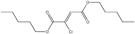 Chlorofumaric acid dipentyl ester Struktur