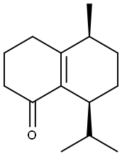 (5S,8S)-5-Methyl-8-isopropyl-3,4,5,6,7,8-hexahydronaphthalen-1(2H)-one Struktur