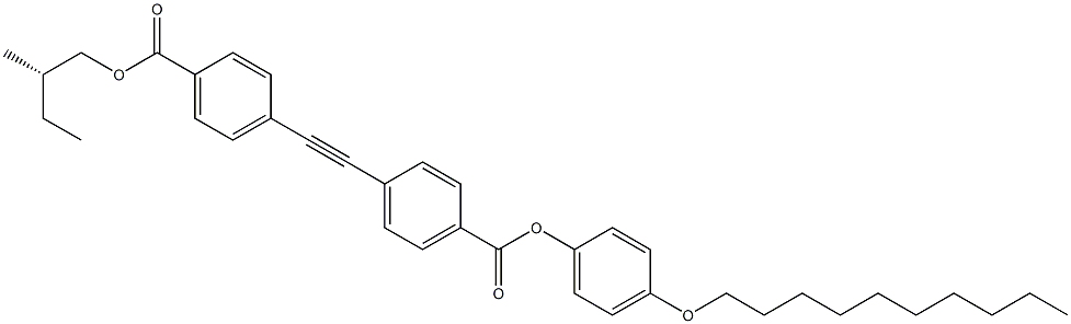 4-[[4-(4-Decyloxyphenoxycarbonyl)phenyl]ethynyl]benzoic acid (S)-2-methylbutyl ester Struktur