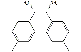 (1S,2R)-1,2-Bis(4-ethylphenyl)ethylenediamine Struktur