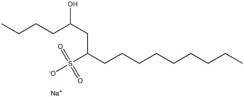 5-Hydroxyhexadecane-7-sulfonic acid sodium salt Struktur