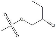 (-)-Methanesulfonic acid (S)-2-chlorobutyl ester Struktur