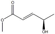 (2E,4R)-4-Hydroxy-2-pentenoic acid methyl ester Struktur