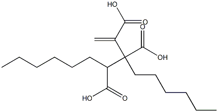 3-Butene-1,2,3-tricarboxylic acid 1,2-dihexyl ester Struktur