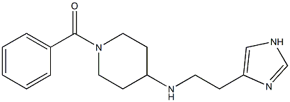 4-[2-[1-Benzoyl-4-piperidinylamino]ethyl]-1H-imidazole Struktur