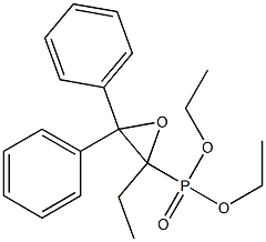 [2-Ethyl-3,3-diphenyloxiranyl]phosphonic acid diethyl ester Struktur