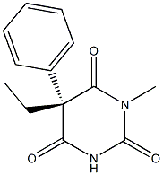 (5S)-5-Ethyl-1-methyl-5-phenylbarbituric acid Struktur