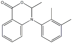 1-(2,3-Dimethylphenyl)-1,2-dihydro-2-methyl-4H-3,1-benzoxazin-4-one Struktur