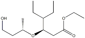 (R)-3-[(S)-1-Methyl-3-hydroxypropoxy]-4-ethylhexanoic acid ethyl ester Struktur