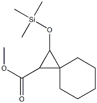 2-(Trimethylsiloxy)spiro[2.5]octane-1-carboxylic acid methyl ester Struktur