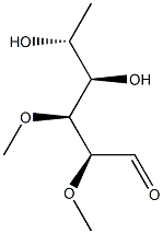 2-O,3-O-Dimethyl-D-rhamnose Struktur