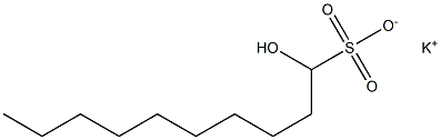 1-Hydroxydecane-1-sulfonic acid potassium salt Struktur