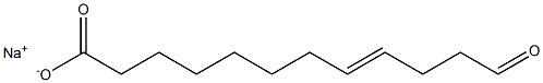 (8E)-11-Formyl-8-undecenoic acid sodium salt Struktur